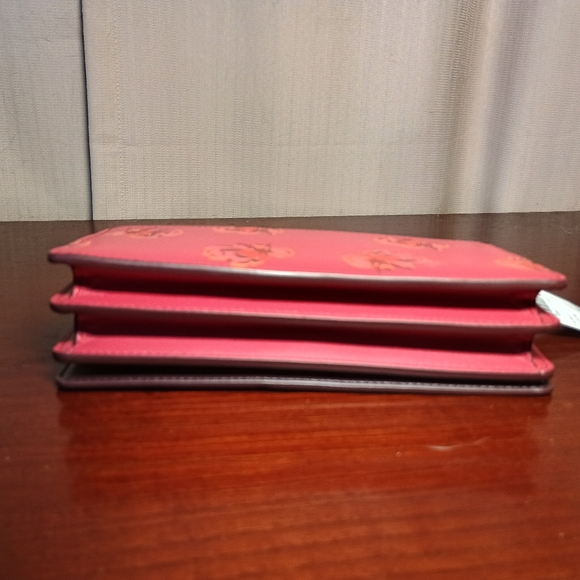 Coach Callie Floral Foldover Clutch with Shoulder Strap NWT - Picture 7 of 8